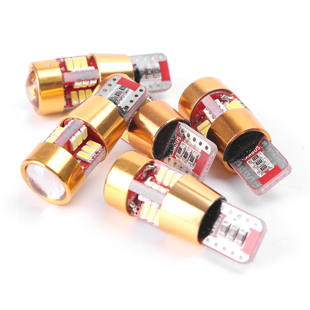 10X T10 3014 27SMD LED CANBUS ERROR FREE Car Side Wedge Light Bulb White 5W 12V