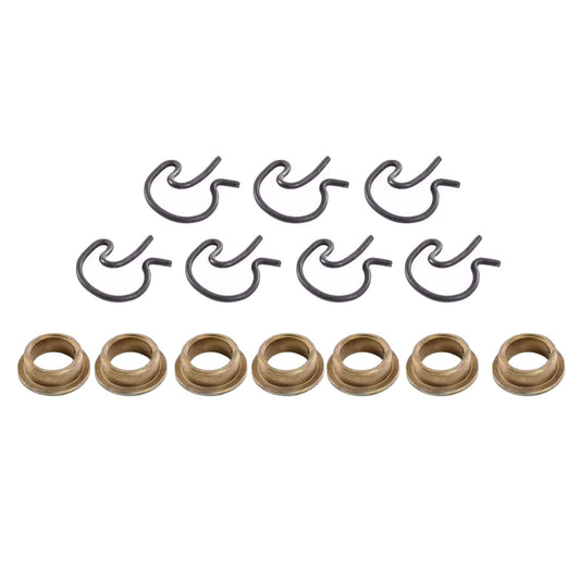 Replacement Manual Transmission Steel Shifter Bushing W/ Spring Clips 3327302 v