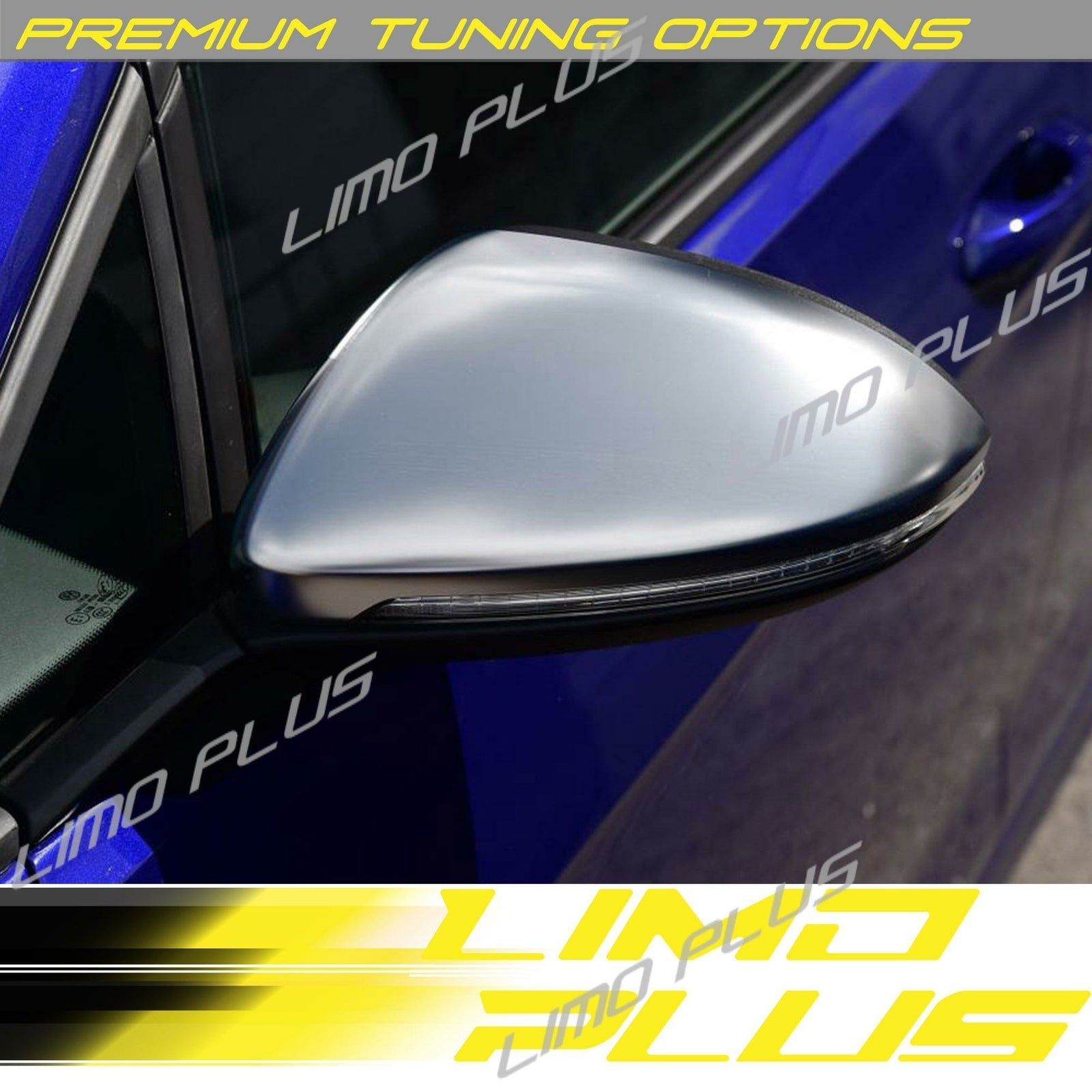 Matte Chrome Rear View Mirror Cover Caps for VW for GOLF 7 MK7 TSI TDI GTI GTD R Q