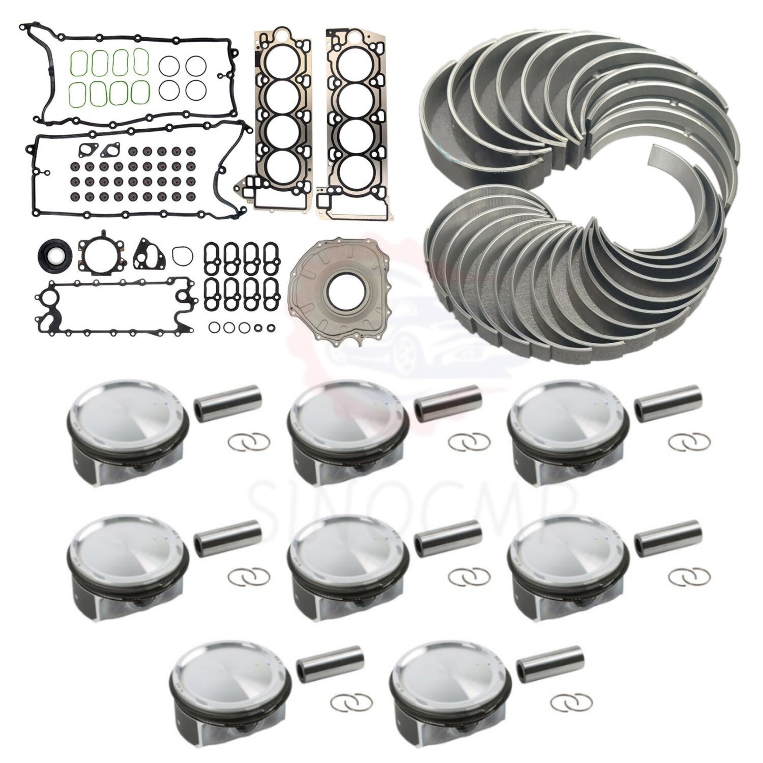 Engine Overhaul Rebuild Kit Fits for Jaguar XJ XE for Land Rover Range AJ133 5.0L V8