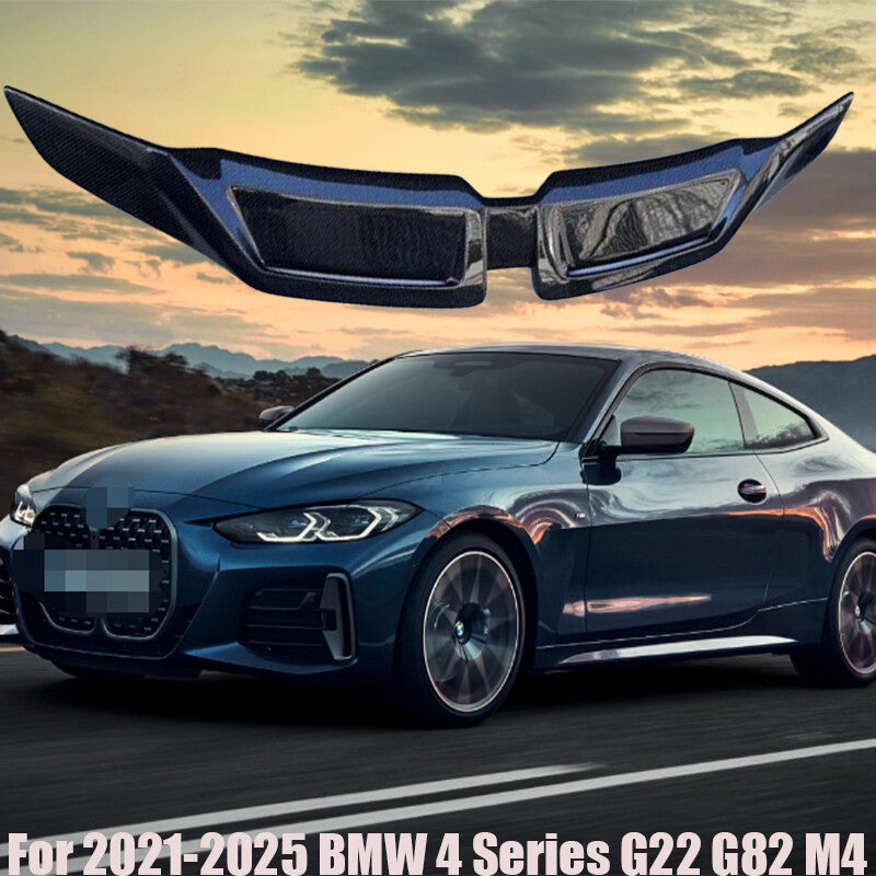 For 2021-25 4 G22 G82 M4 Real Carbon Rear Trunk Spoiler Wing Lip Trim n