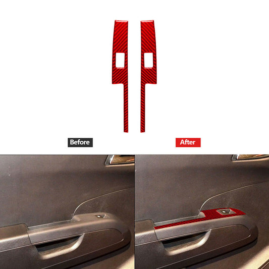 Storage Cigarette Lighter Lid Trim Cover Decor Carbon Fiber for Audi Q5 2009-017 v