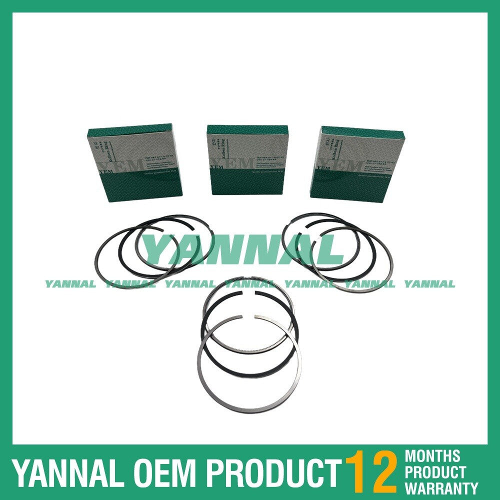 3 new C1.1 Piston Ring Kit STD for Caterpillar 301.5 Excavators