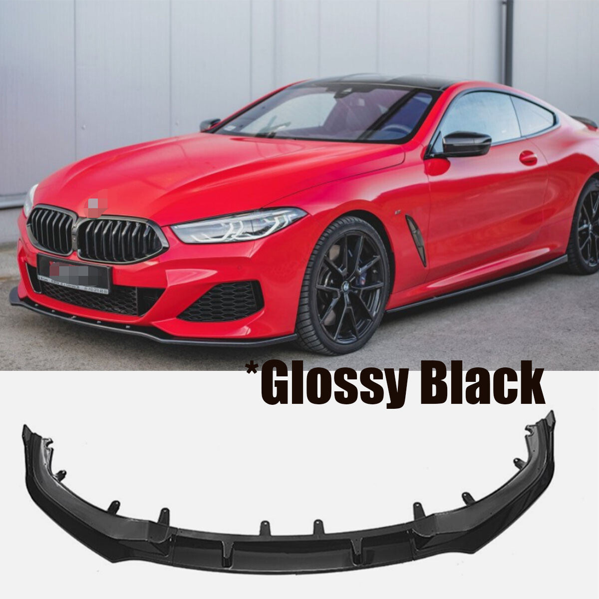 Gloss Black Front Bumper Splitters Lip For 8 G14 G15 G16 2018 19-21 n
