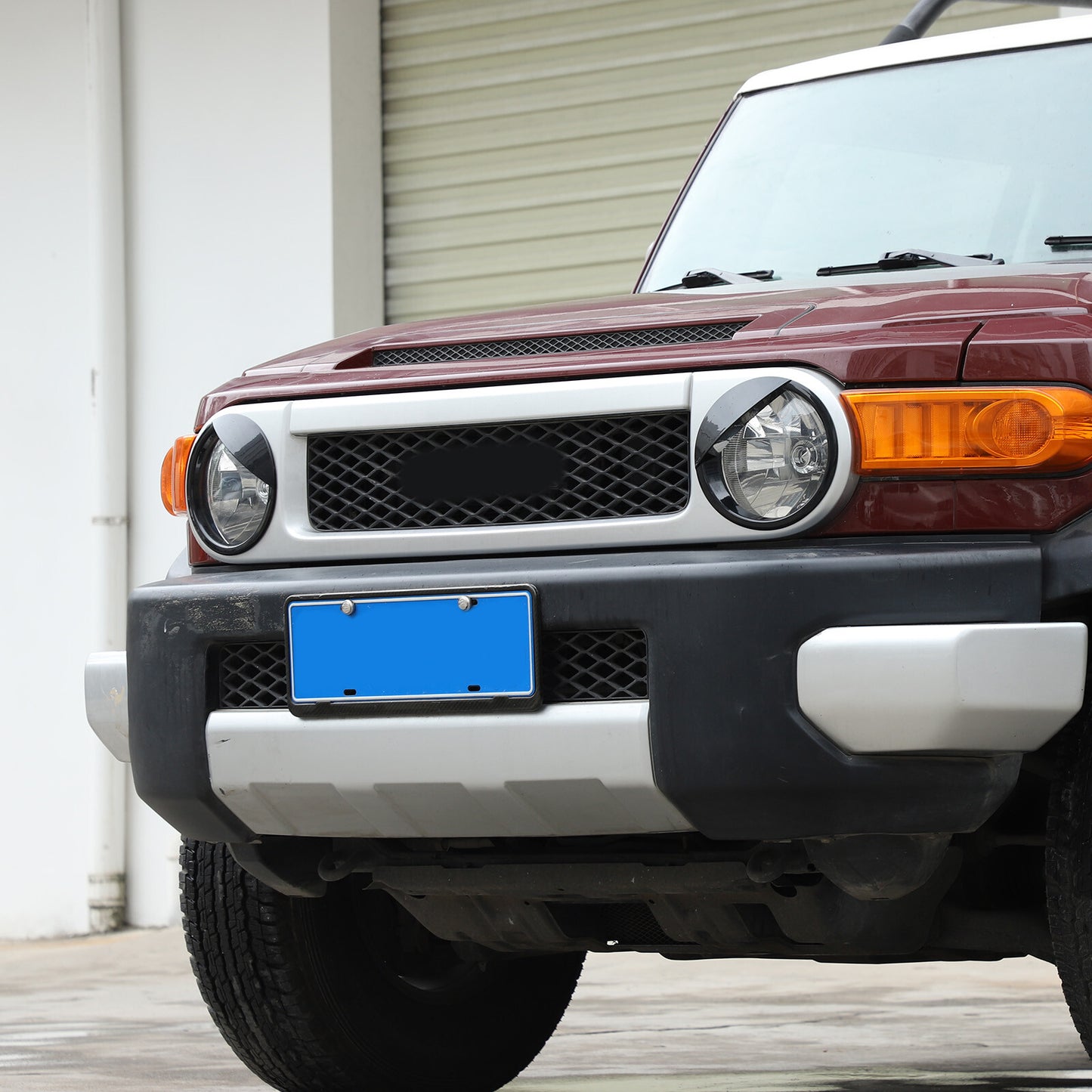 Headlight bezels and angry-eye style headlight trim covers for the FJ Cruiser n