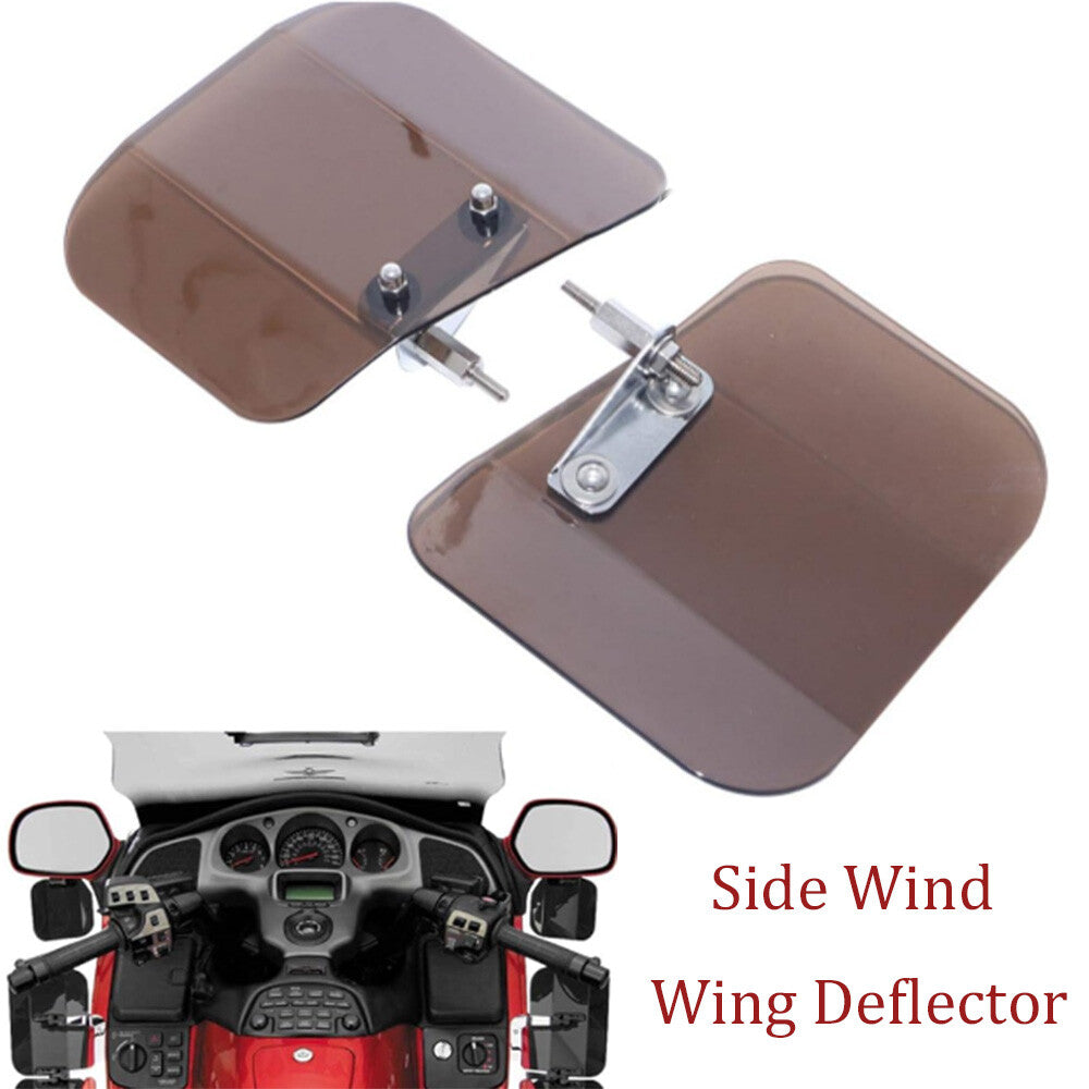 Smoke guards, air wing deflector, windshield mount for Honda GL1800 F6B- n