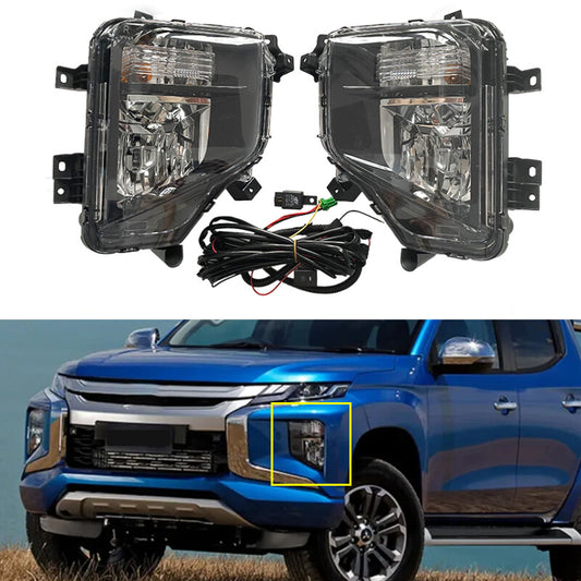 1 Set Front Bumper Fog Lamp Assembly For Triton MR L200 MY19 2019-20 v