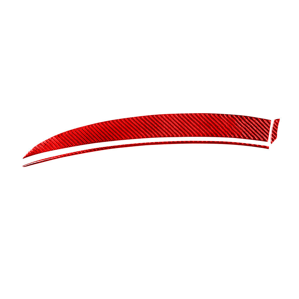 3-Piece Red Carbon Fiber Passenger Side Dashboard Cover Trim for Infiniti G37