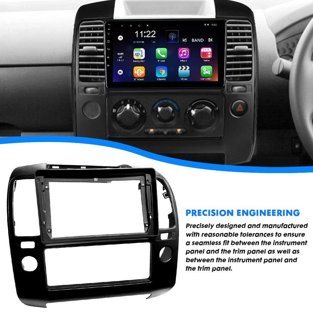 9-inch car stereo radio Fascia panel dashboard frame for Navara 2006 - 2012 - n
