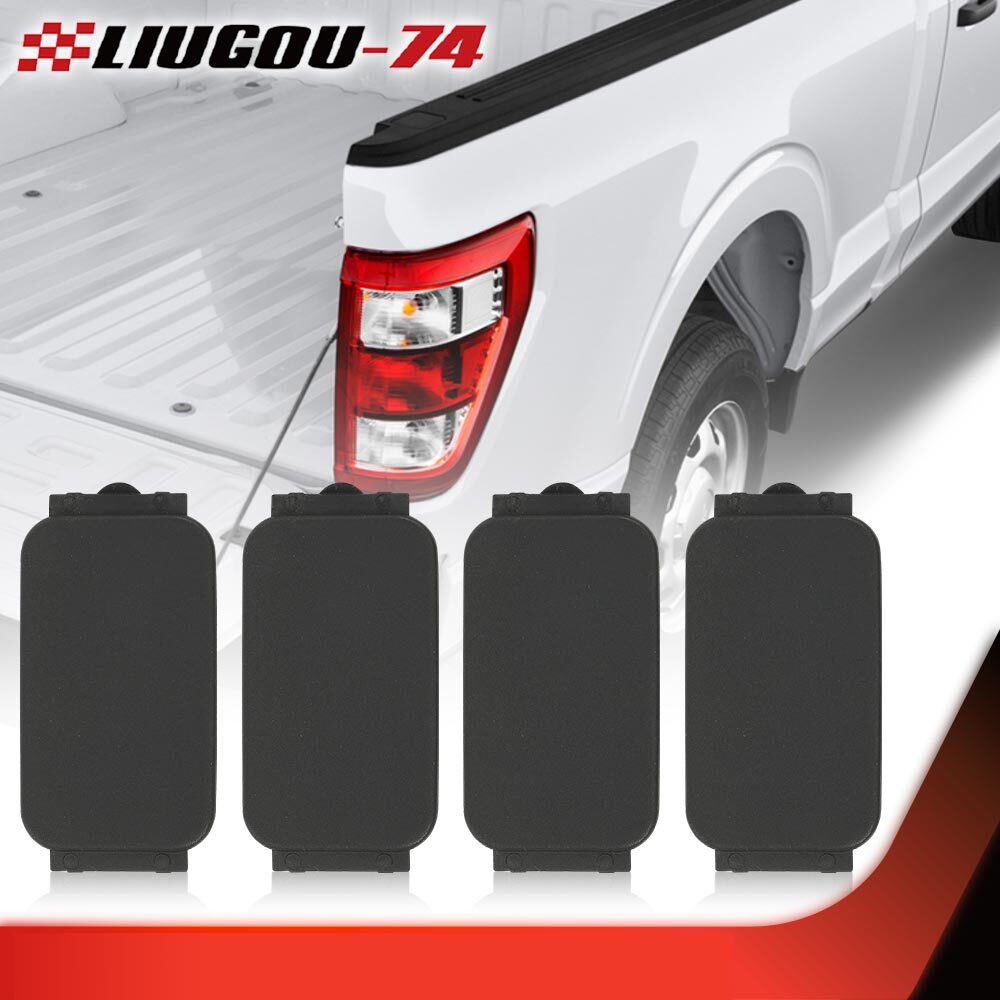 4-Piece Set Fits  for ford  F150 F250 Factory Truck Bed Rail Cover Bed Rail Insert Plug Box