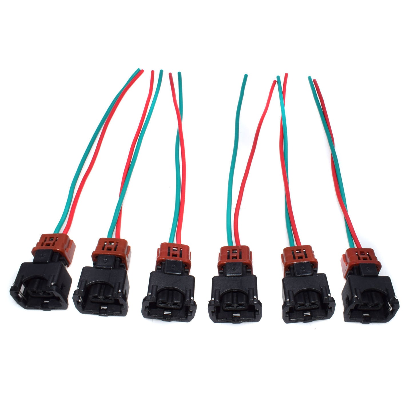 for NISSAN MAXIMA 300ZX New Set of 6Pcs Fuel Injector Connectors Wiring Harness