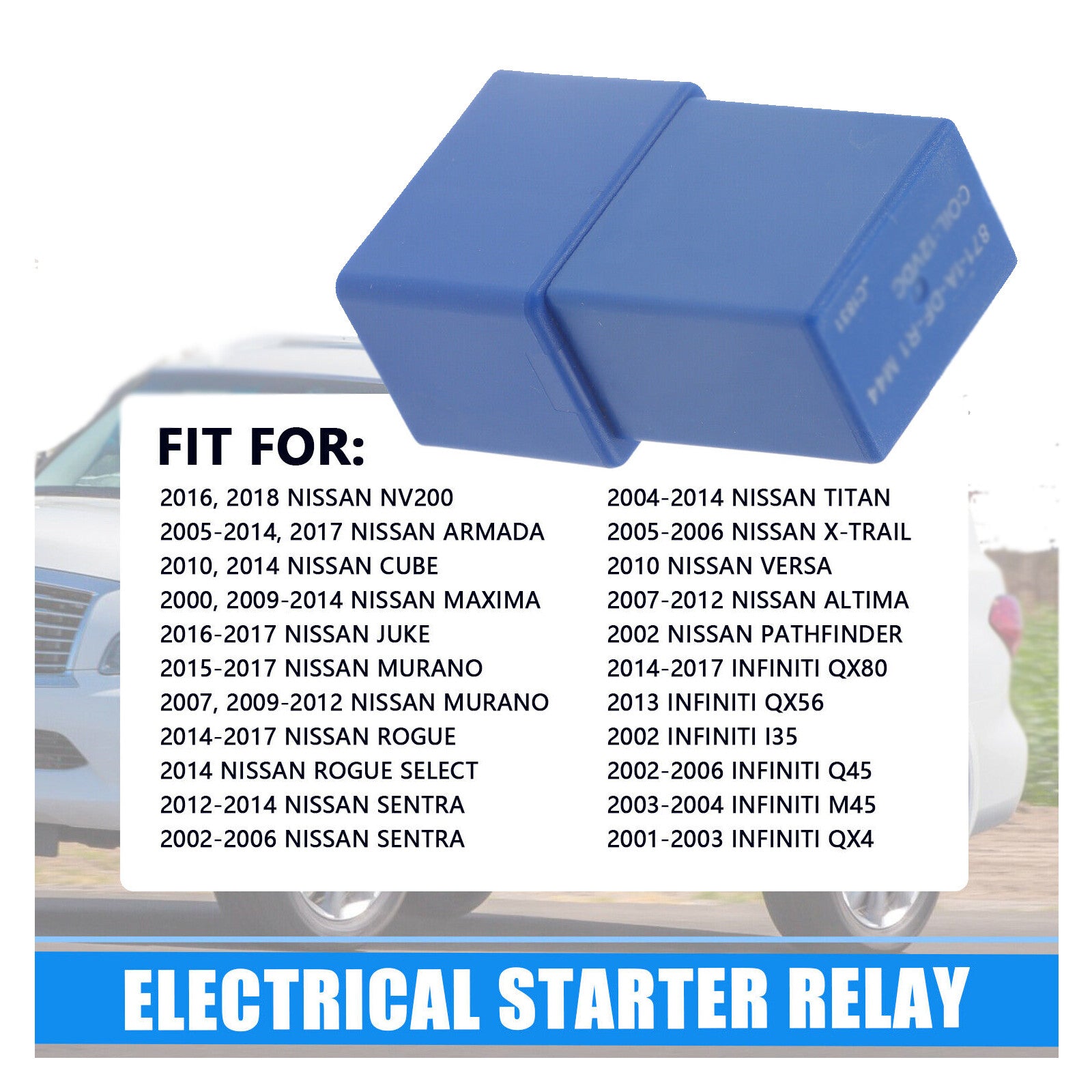 New Relay 25230-79917 for Infiniti Q45 EX35 for Nissan NV200 Rogue Versa Xterra
