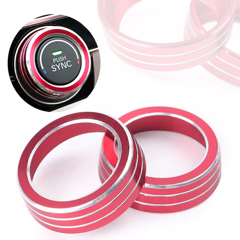 Red AC Air-condition Control Switch Cover Ring Fit for Honda for Civic 2016-2017 po Q