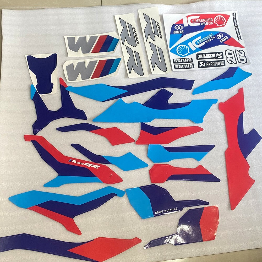 for BMW S1000RR M1000RR 2019 2020 2021 2022 Body Fairing Decal Sticker Kit