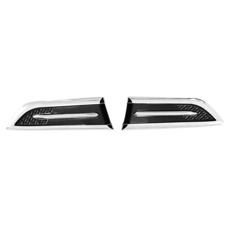for Kia Forte K3 14-2018 ABS Bright Black Front Side Vent Fender Cover Trim 2X