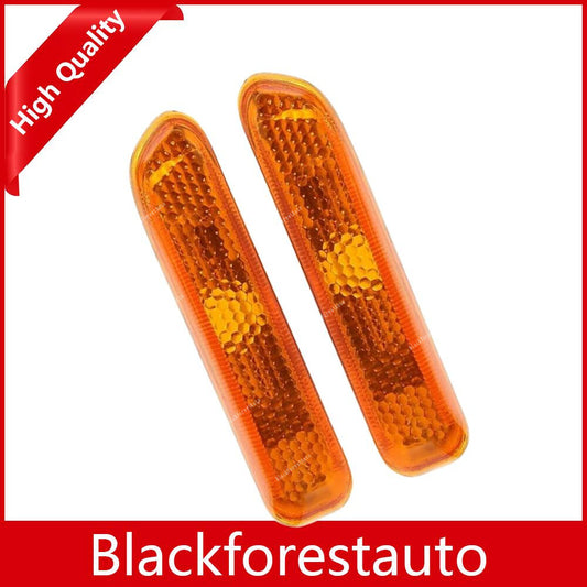 for BMW E46 Coupe 1998-06 Sequential LED Side Marker Indicator Light Cap Yellow