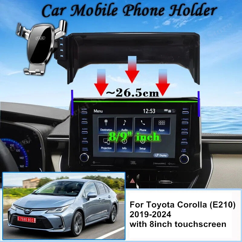Car screen mount GPS bracket navigation bracket suitable for Corolla E210 8/9- 19-22 n