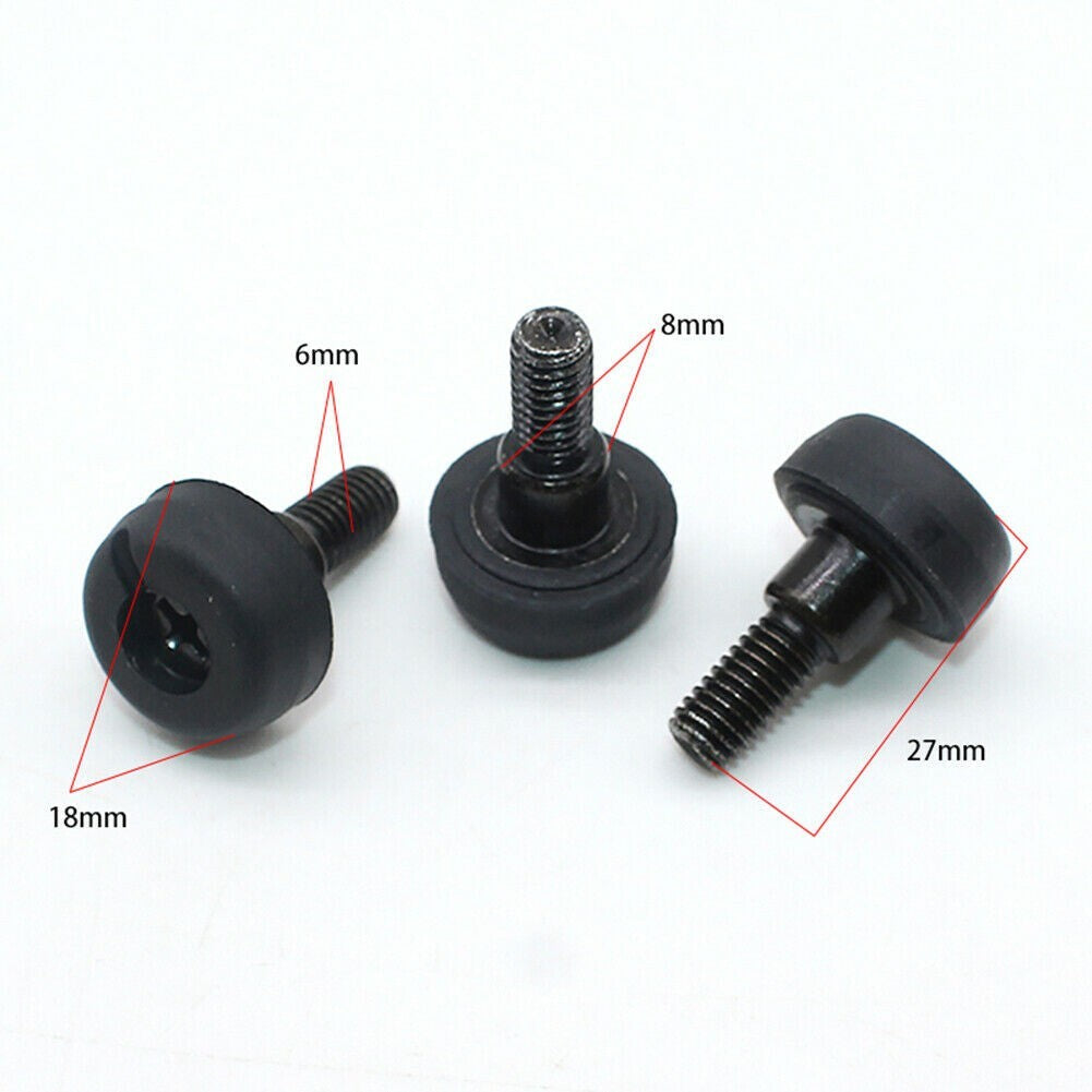 Stop Screw Bumper Clip Rubber BUMPER Black Front 2pcs Bumper Grille Stop Screw v