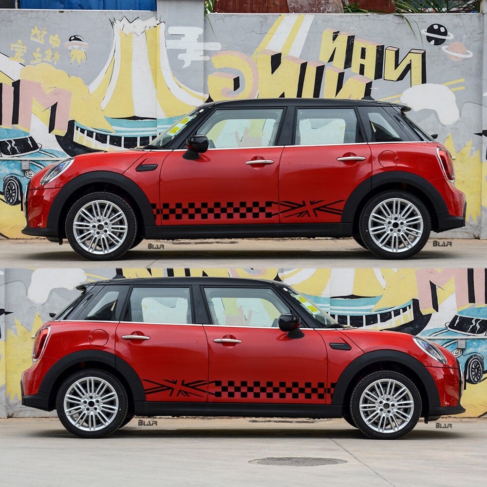 Checkered Flag Decals Auto Sticker Graphic Vinyl Car Truck Body Racing Stripe