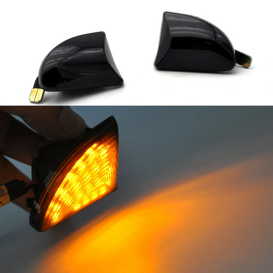 2x smoked LED Side Marker signal indicator Light for Mercedes for SMART FORTWO W451 v