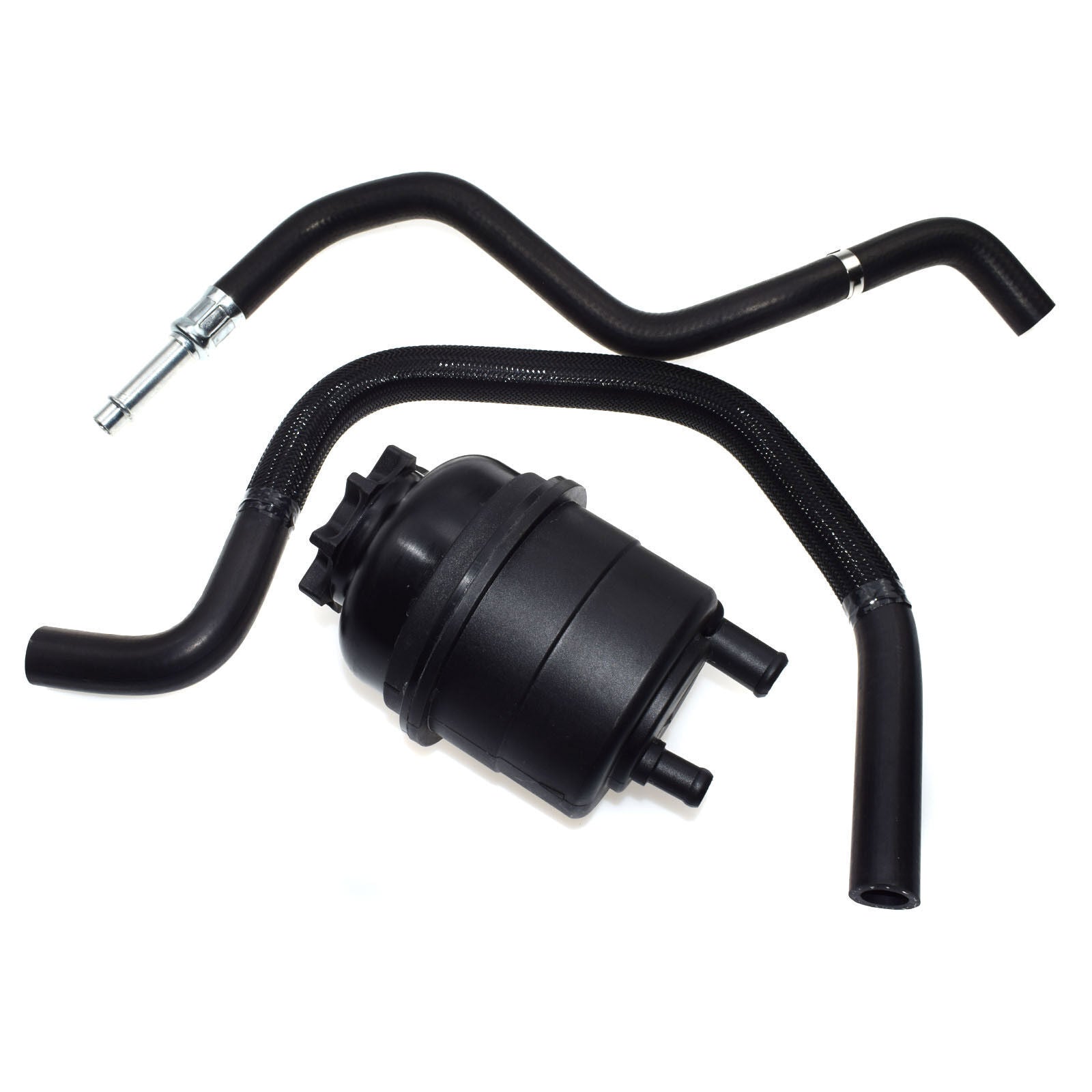for BMW E39 525i 528i 530i Power Steering Reservoir with Hose Set 32411097164