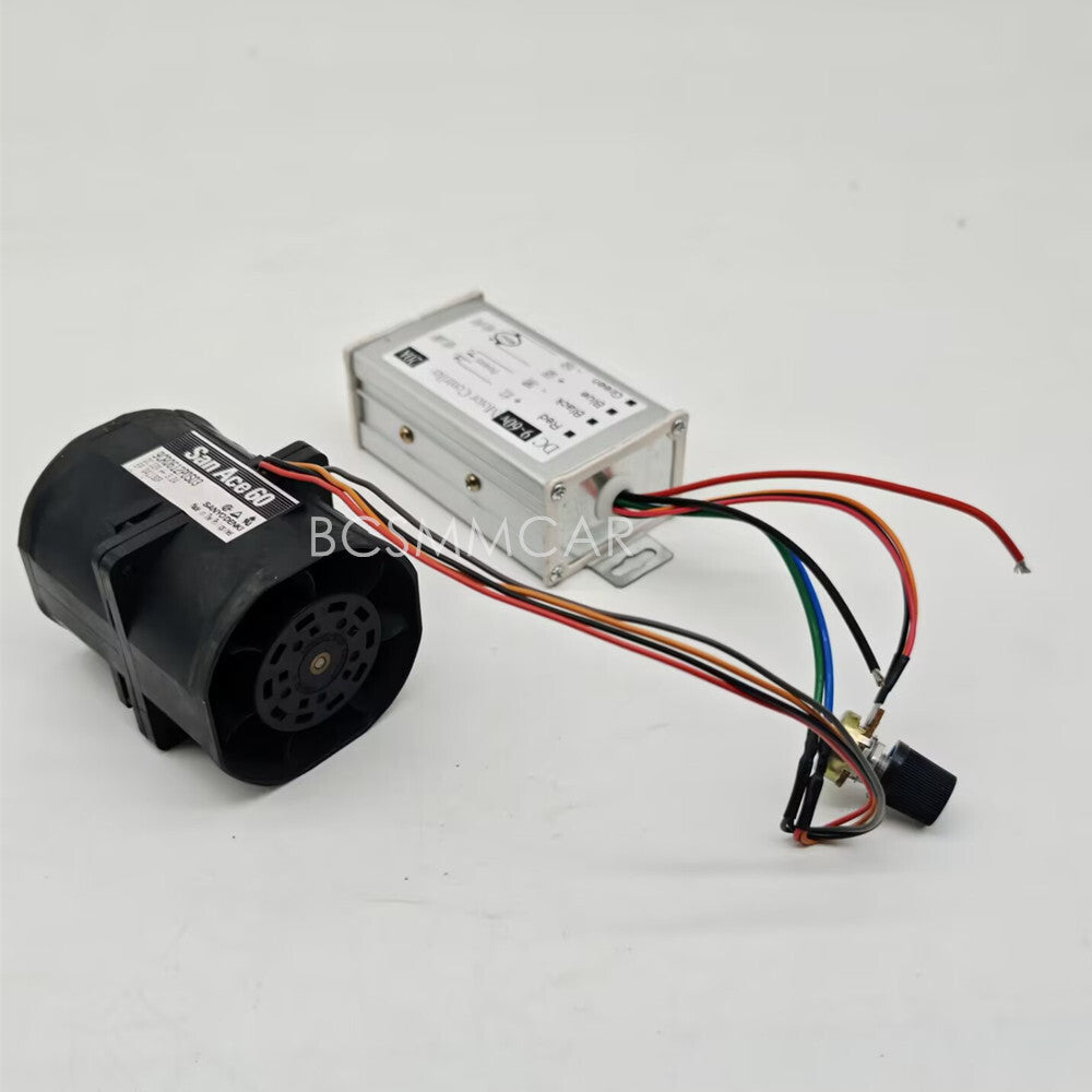 Car Turbine Power Turbo Charger Boost Air Intake Double Fan Stepless Controller