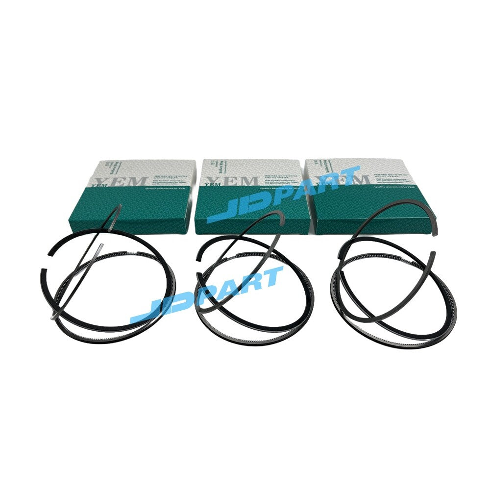 Premium 3-piece C1.3 piston ring set for Caterpillar diesel engines -