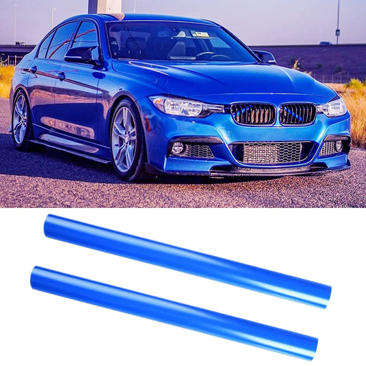2x Blue Car Front V Brace Grille Trim Strip Covers for BMW 1 2 3 Series F30 G20