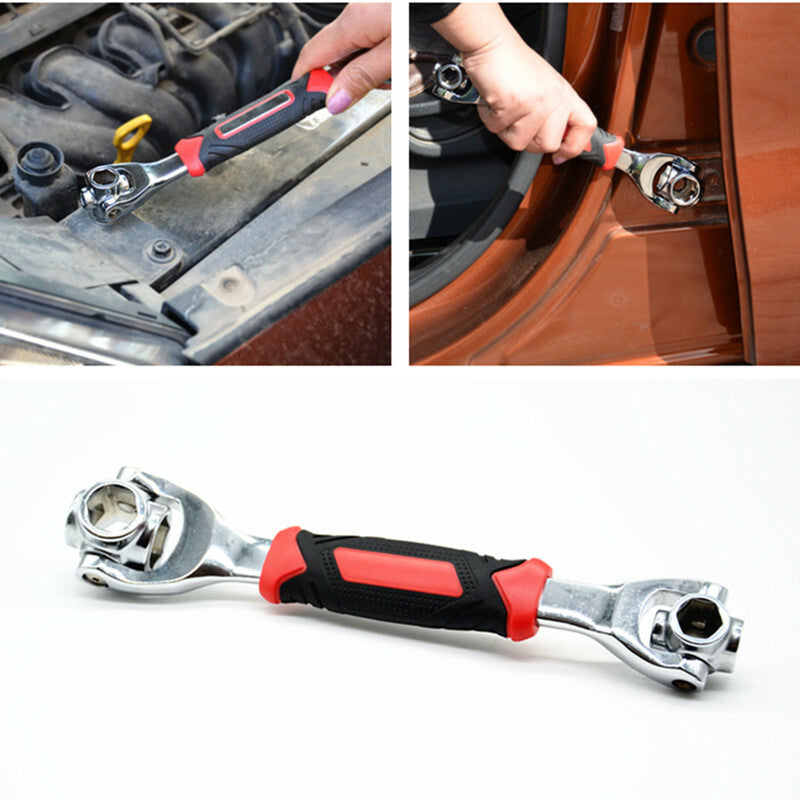 Car Socket Rotatable Wrench 8 10 12 13 14 17 19 21mm Spanner Repair Hand Tool