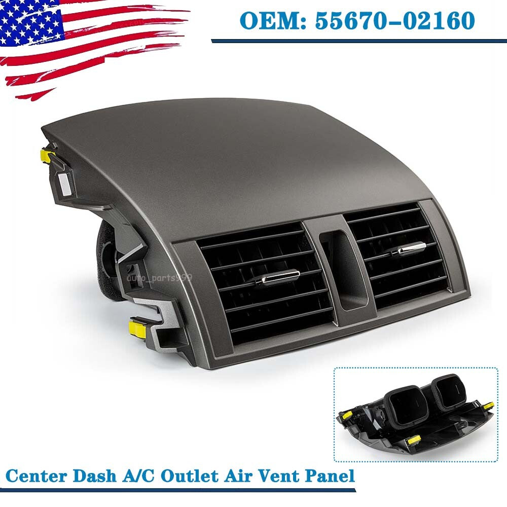 Center Dash Air Conditioning Socket Ventilation Panel for Corolla 2008, 2009, 2010 - 2013 - n