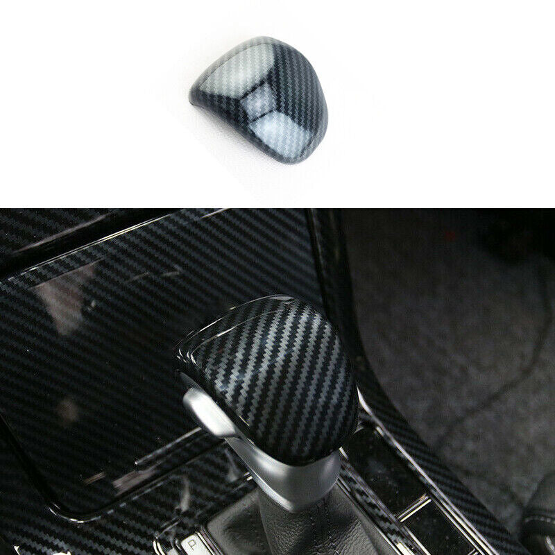 Carbon Fiber Interior Gear Shift Knob Cover Trim Cap for Kia Forte/K3 2019-2021 Q