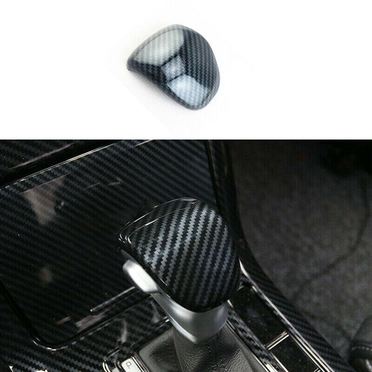 Carbon Fiber Interior Gear Shift Knob Cover Trim Cap for Kia Forte/K3 2019-2021 Q