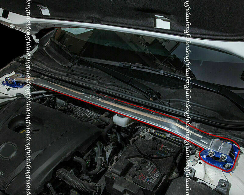 for Mazda CX-30 2020-2022 Silver Alloy Hood Tension Bar Balance Strut Brace Trim