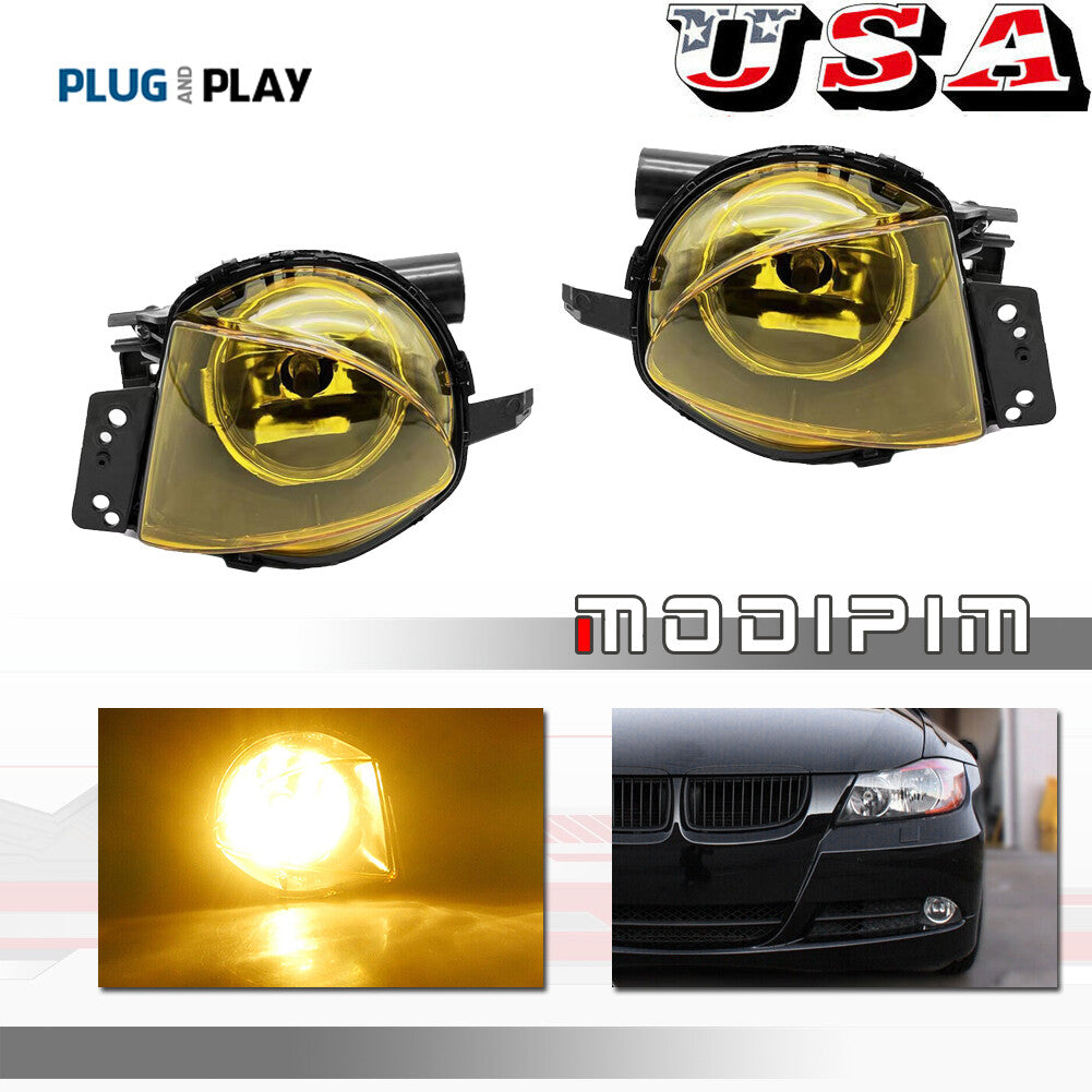 Pack Yellow Fog Lights for 3 E90 323i 325i 325xi 328i 330xi 2006-2009- v