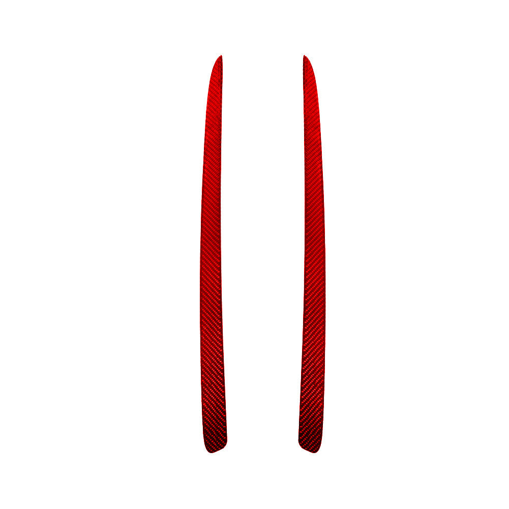 Red Carbon Fiber Headlight Switch Trim for Land Rover Discovery Sport 2015-2019 v