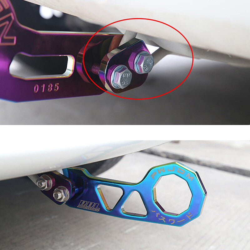 JDM Neo Chrome Racing Trailer Hook Rear Tow Hook for Honda for Acura for Civic for Mazda Q