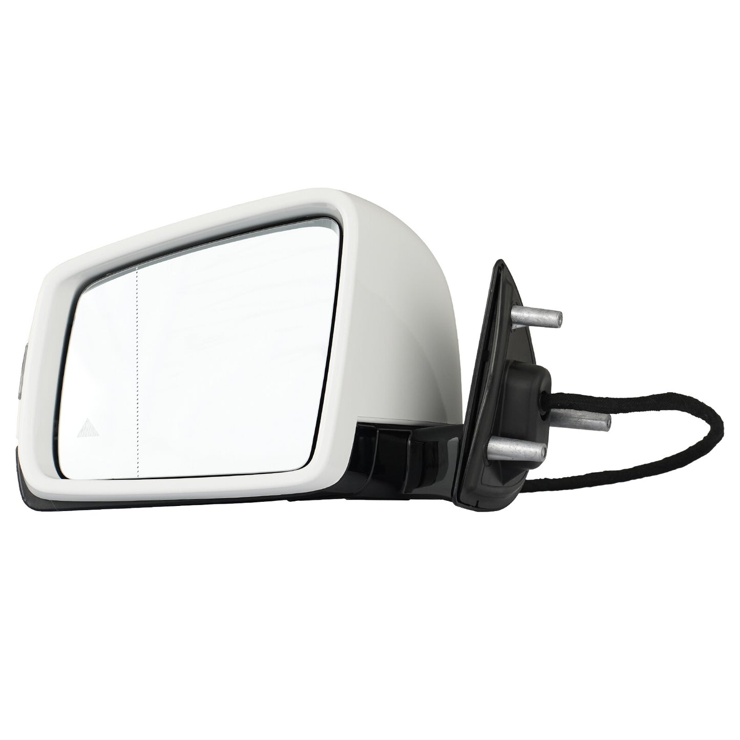 A pair of white side mirrors are suitable for 2005-2011 for Mercedes-Benz M GL-Class blind spot monitoring.
