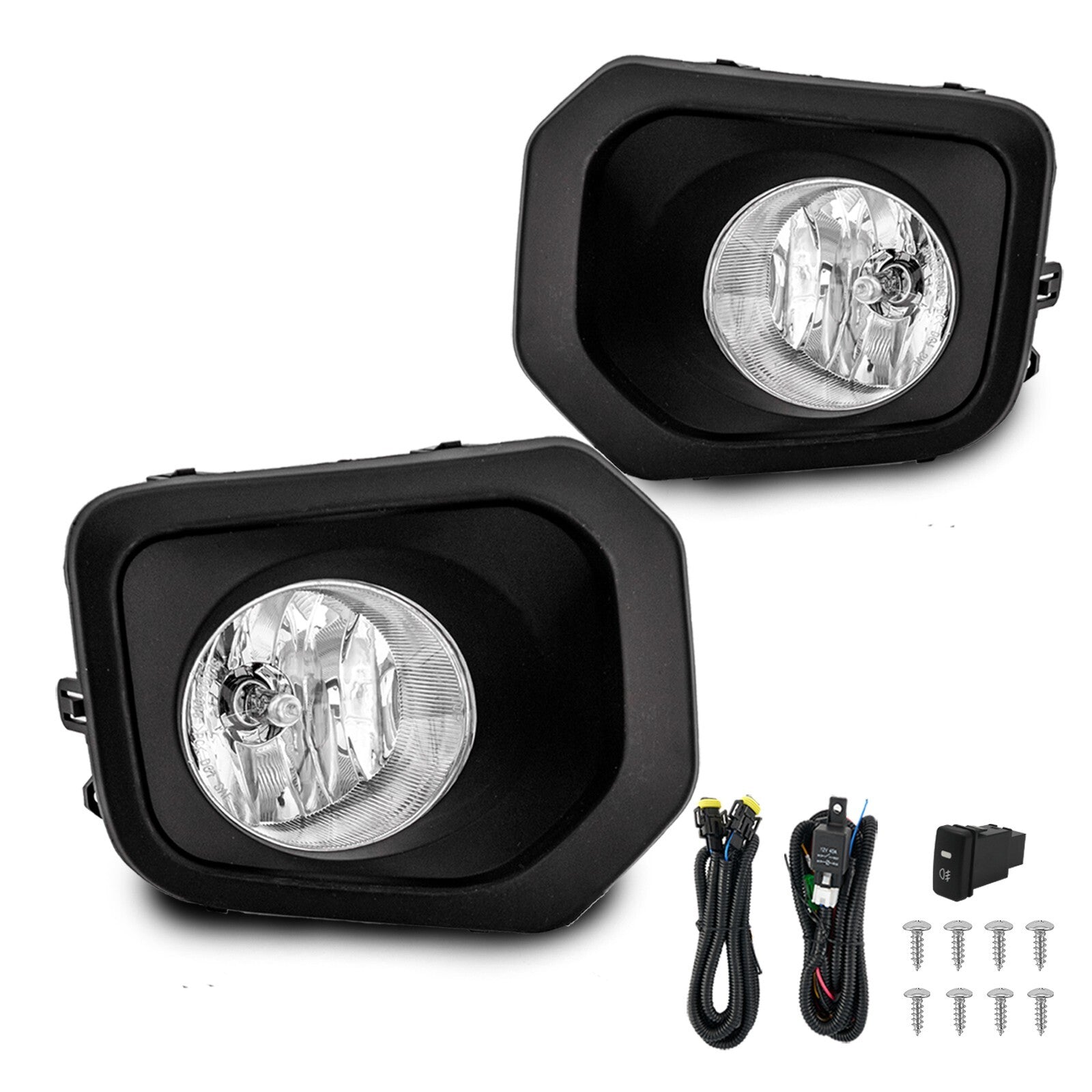 Fog Light Bumper Lights fit for 2016 - 2023 Tacoma SR SR5 Clear Lens Pair- v