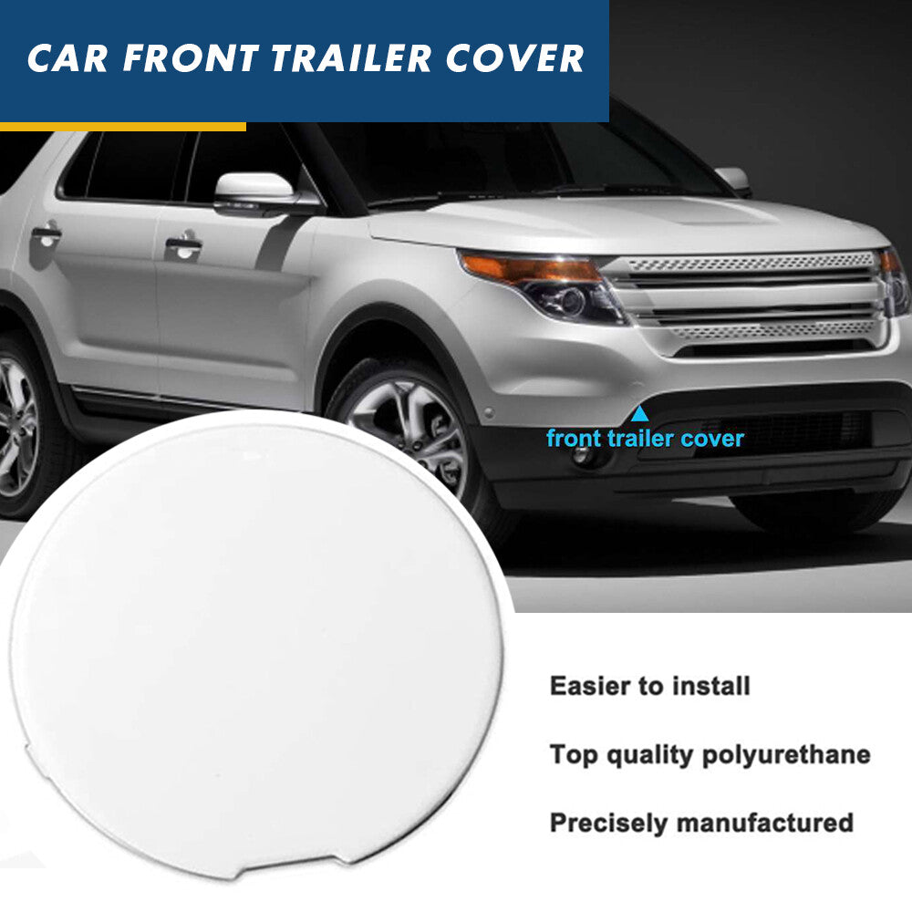 White front bumper tow hook cover eye cap suitable for 11-15 Explorer BB5Z17A900APTM- n