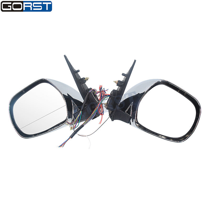 for Hiace Chrome Electric Reflector Rearview Mirror Exterior Led Light v