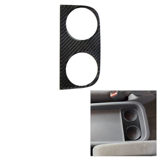 for Honda Odyssey 2005-10 Carbon Fiber Interior Rear Water Cupholder Cover Trim