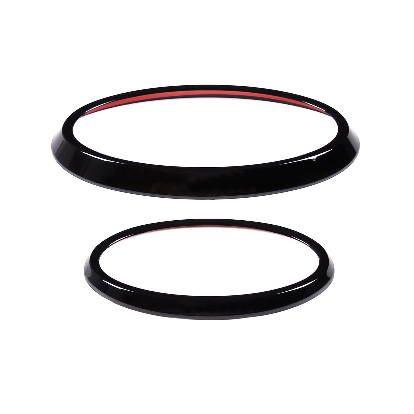 Glossy black front and rear badge logo trim 2-piece set for Subaru Outback 2022+- n