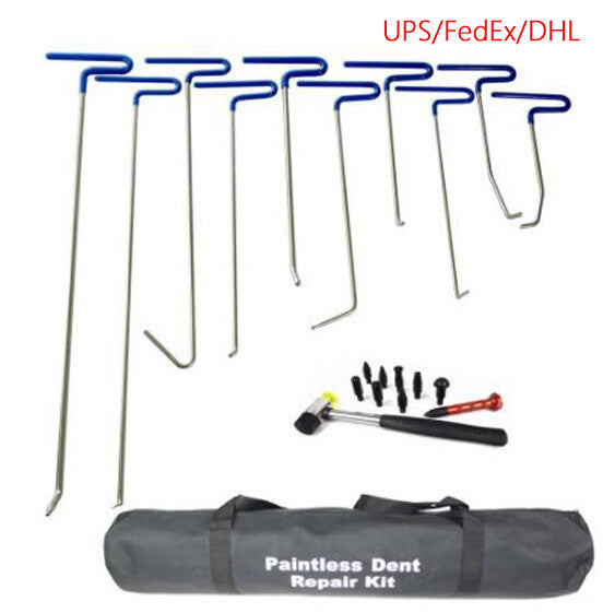 Paintless Dent Removal Tools,Spring Steel Rods,Dent Repair Kit,Repair Hammer v