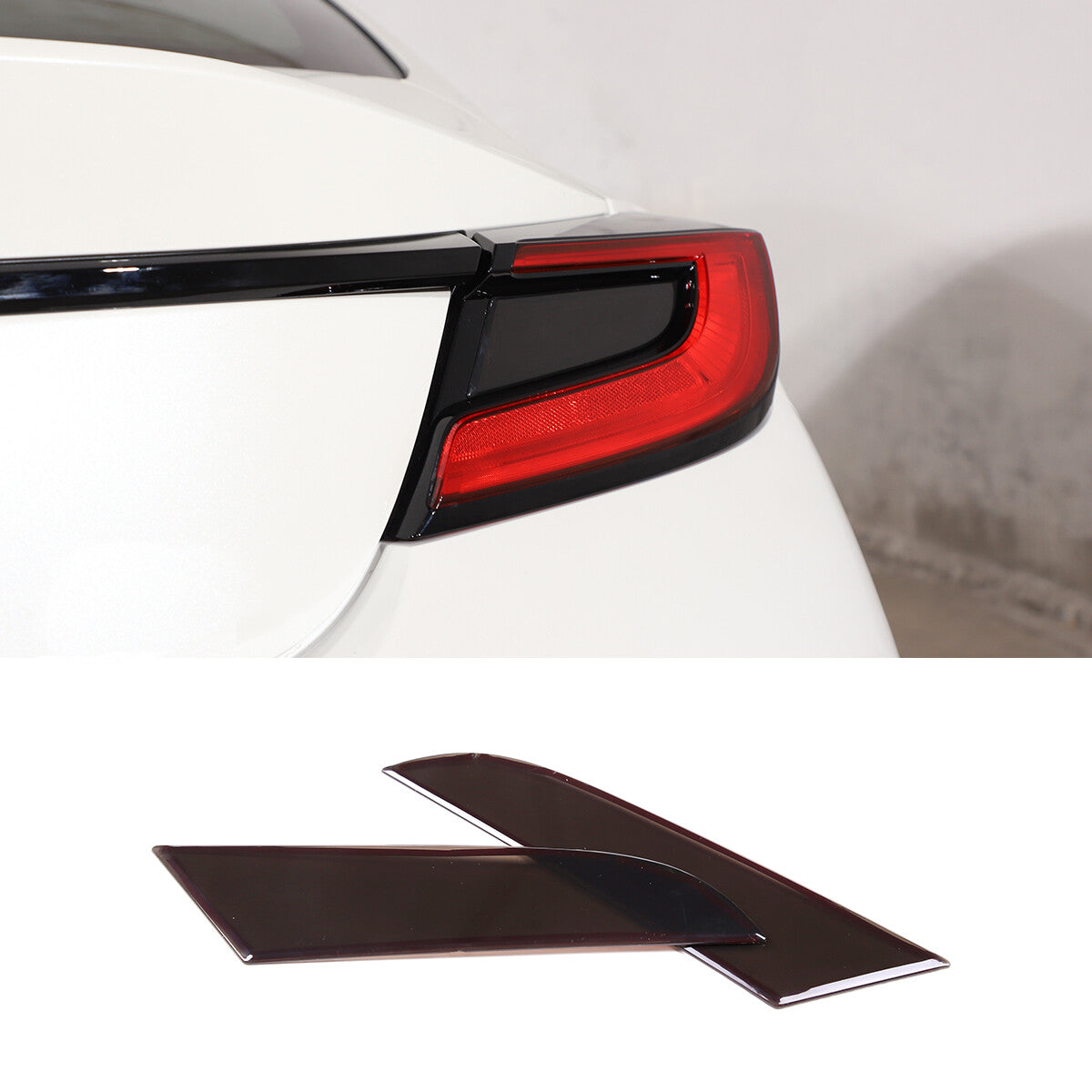 ABS carbon fiber rear quarter window cover for Corvette C8 adjustable (2020-23)