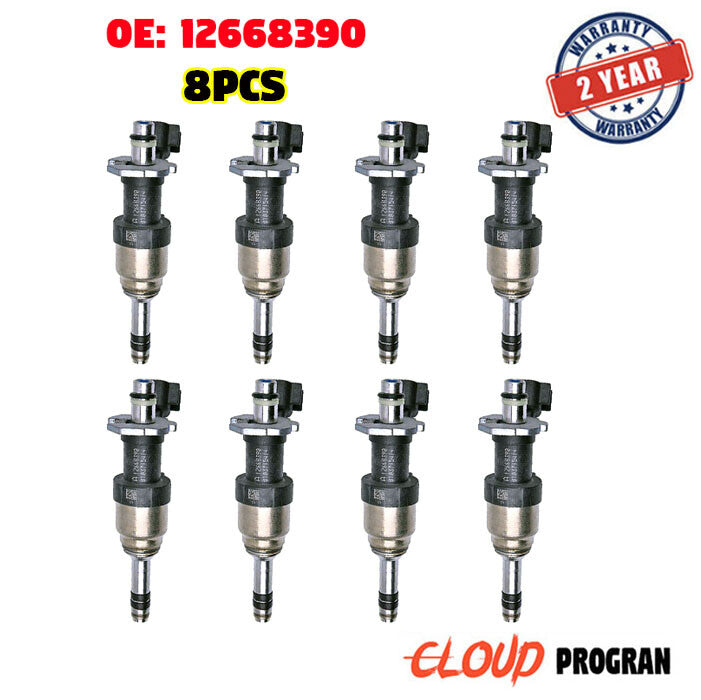 Set of 8 Fuel Injector Nozzle 12668390 Fits for GMC 2014-2016 v