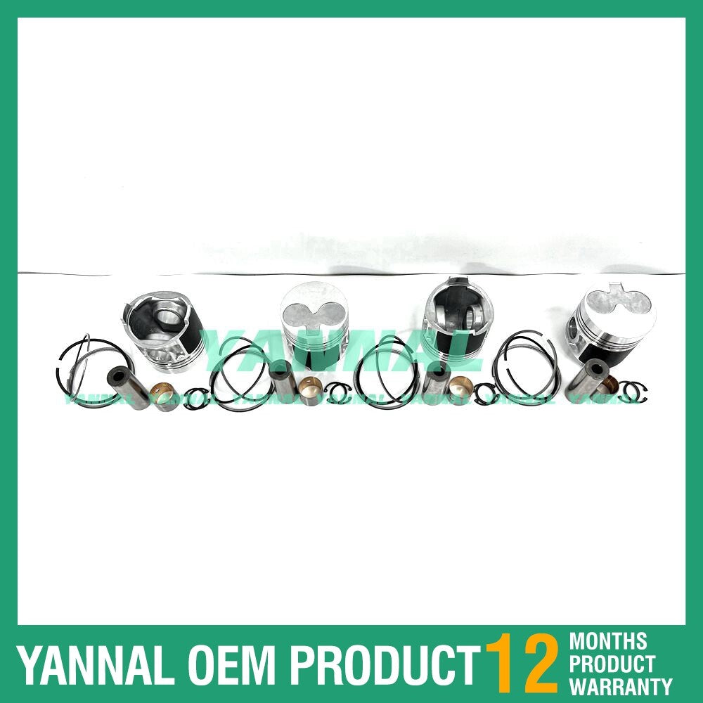 Piston kit with rings STD for Shibaura N844-T engine
