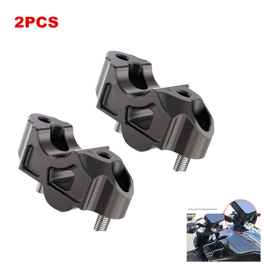 Universal mounting sleeve for a pair of CNC motorcycle/all-terrain vehicle handlebars with fat rods - n