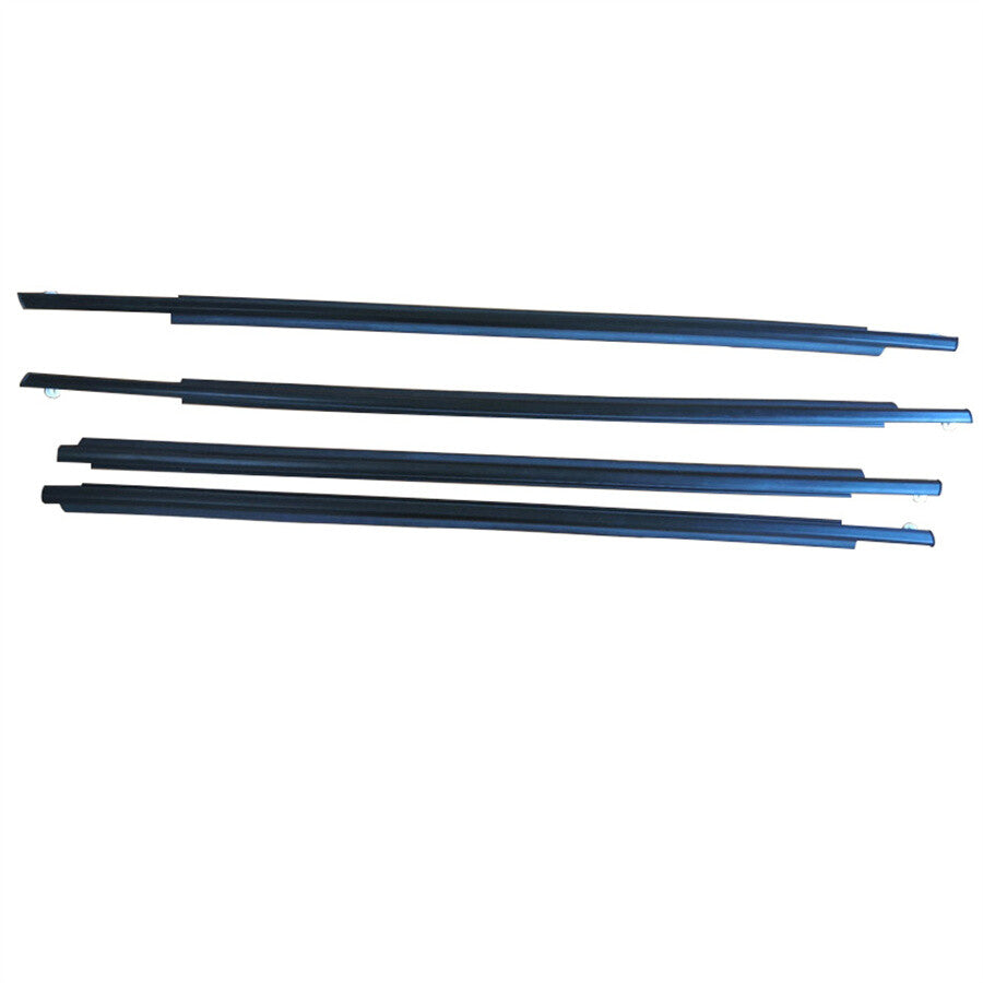 4x Front Rear Window Weatherstrip Seal Outer Moulding Trims For Prius 2004-2009