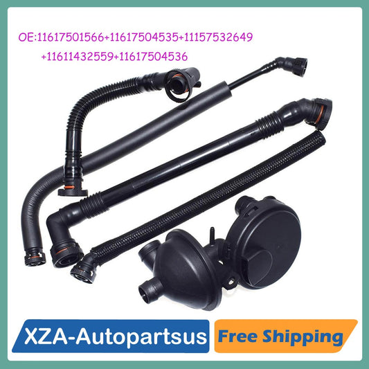 SET 5pcs CRANKCASE VENT VALVEBREATHER HOSE KIT for BMW E46 Z4 X3 3 11617501566 Q