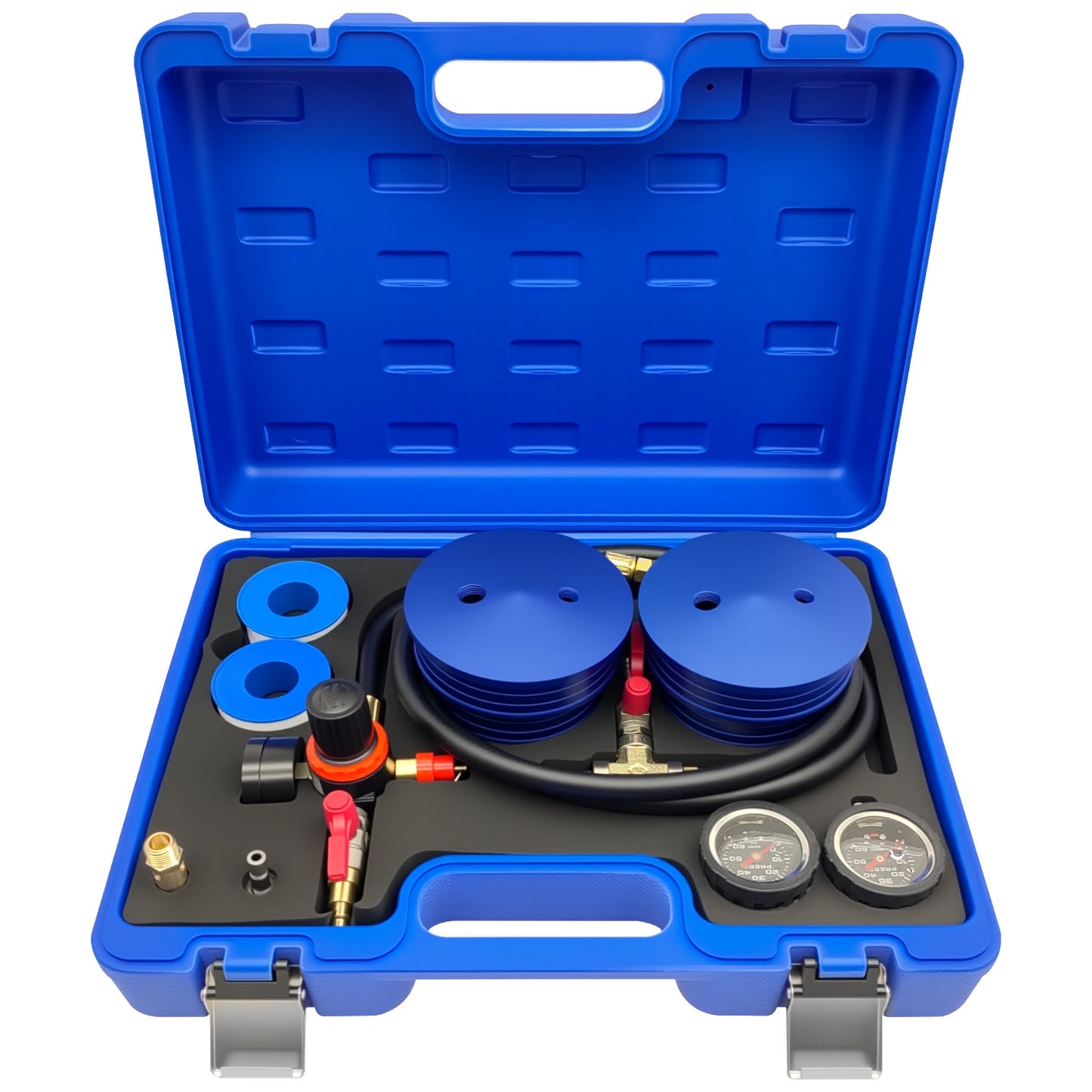 Charge Air Cooler CAC Boost Leak Tester with 4 3.5 3 Billet End Caps